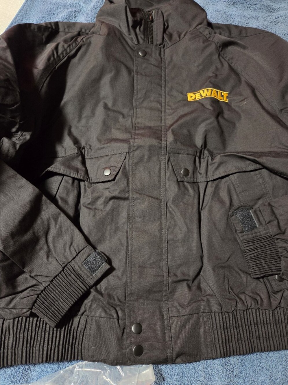 Men’s De Walt Black Work Jacket - Durable  Coat NWT